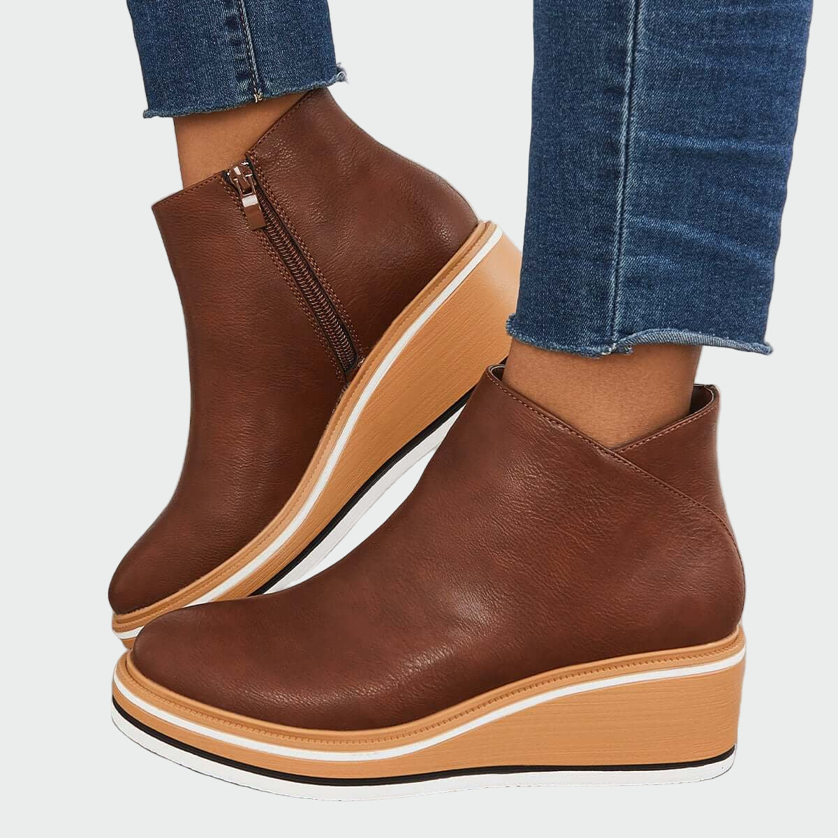 Blanka™ | Botas de cuero con plataforma