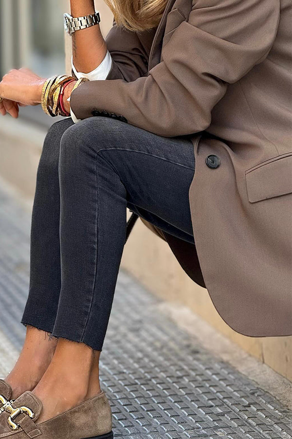 Althea™ Blazer casual holgado con un botón