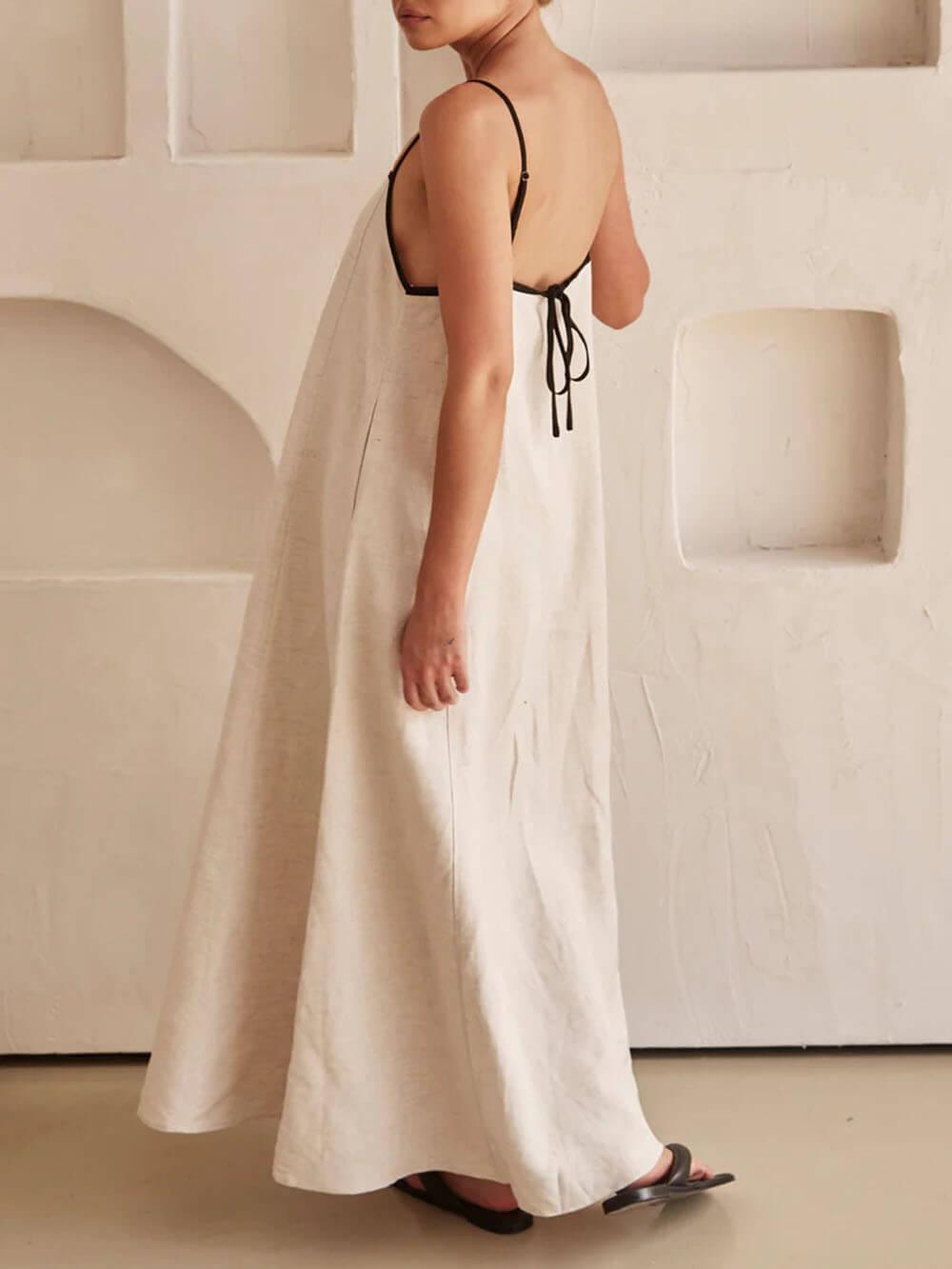 Vestido de tirantes en contraste summer vibe