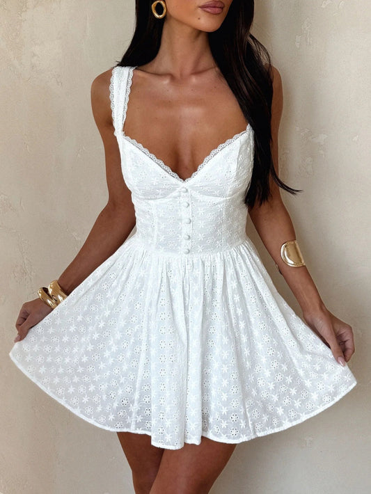 Vestido Skyla Mini en Blanco