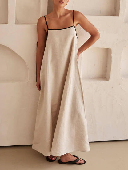 Vestido de tirantes en contraste summer vibe