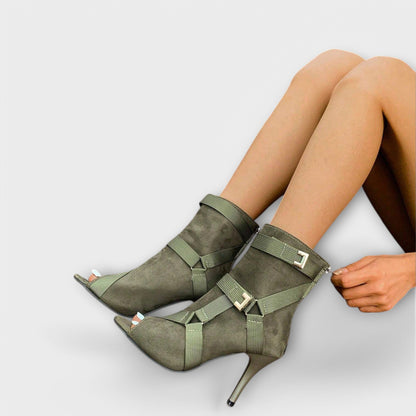 Ruica™ Zapatos elegantes con tacón y puntera abierta