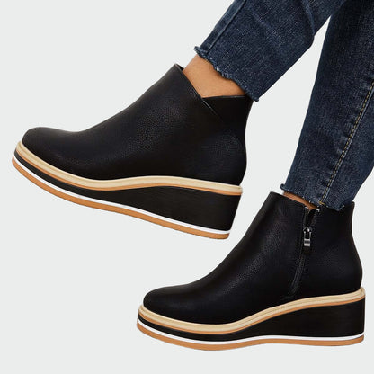 Blanka™ | Botas de cuero con plataforma