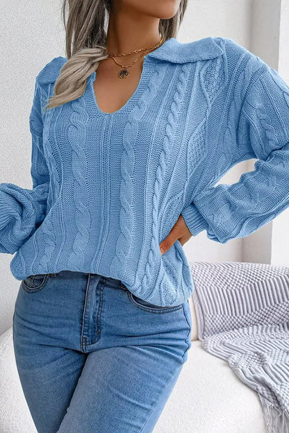 Camisa de solapa con detalle torcido