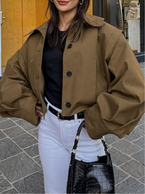 Liora™ Chaqueta holgada con solapa