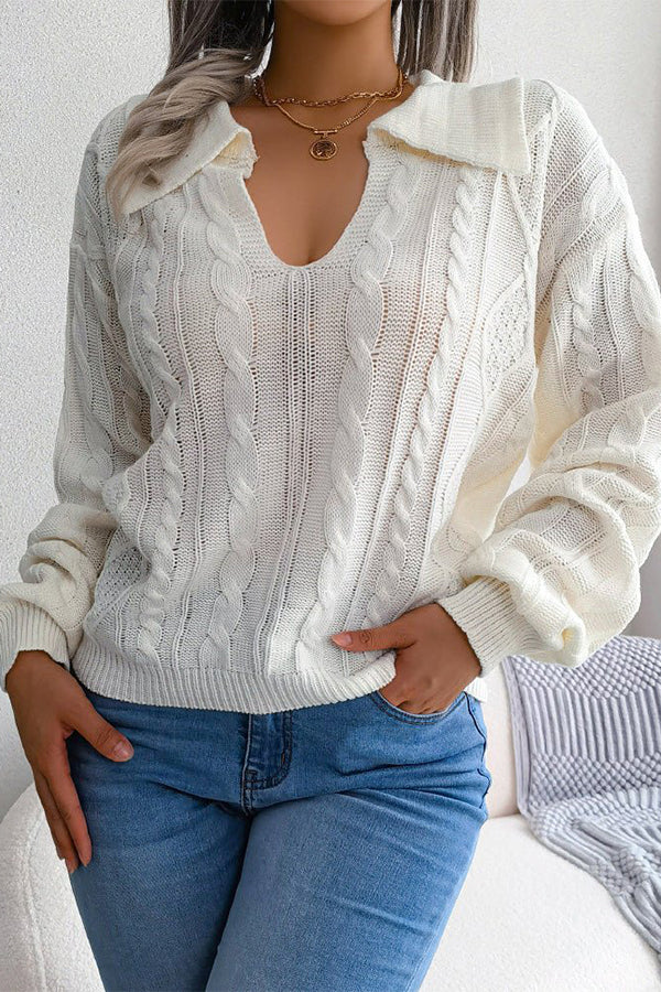 Camisa de solapa con detalle torcido
