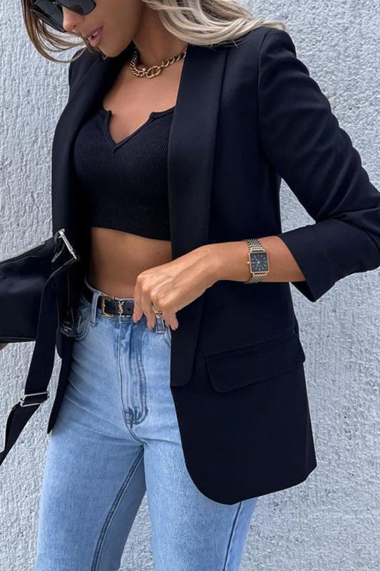 Blazer entallado con estampado sutil