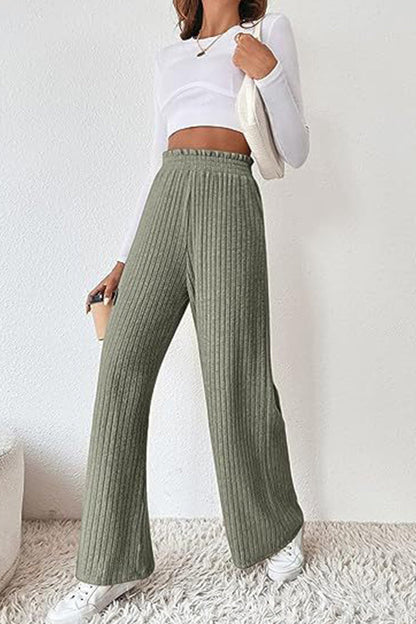 Pantalón de punto casual holgado