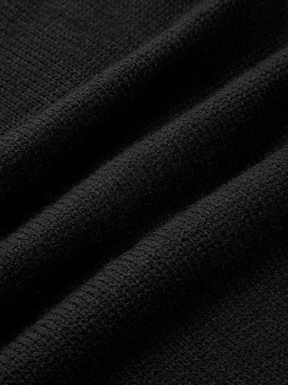 Jersey de punto con bloques de color asimétricos