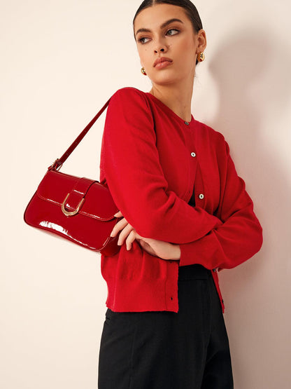 Cárdigan de mezcla de cachemira con botones