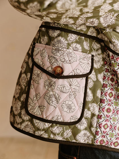 Abrigo bohemio con bolsillos de solapa