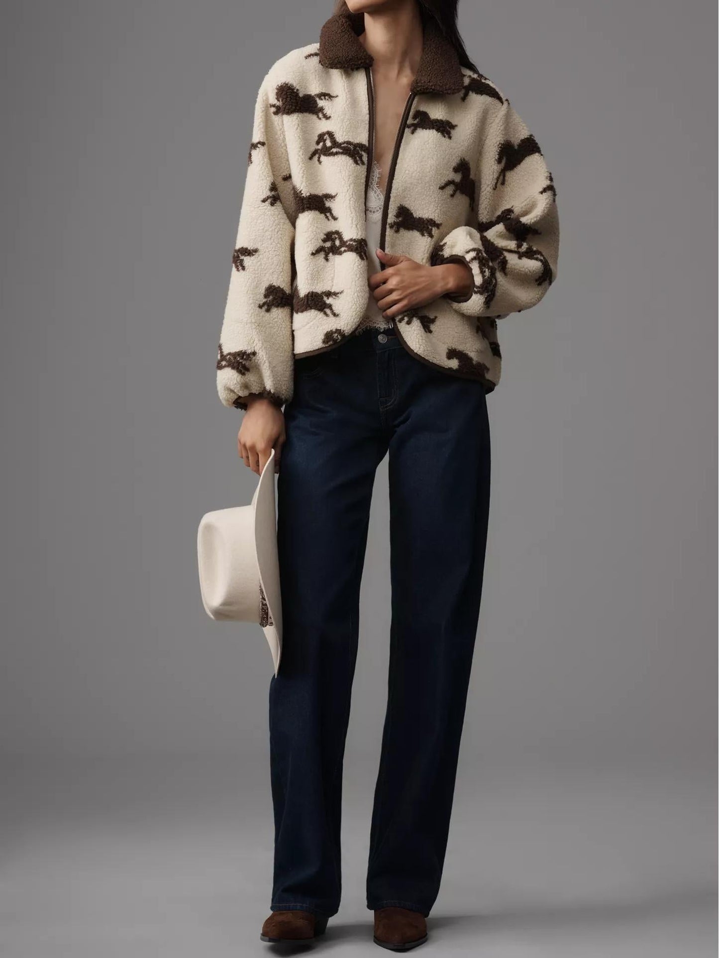 Liah™ | Chaqueta Sherpa Western Charm