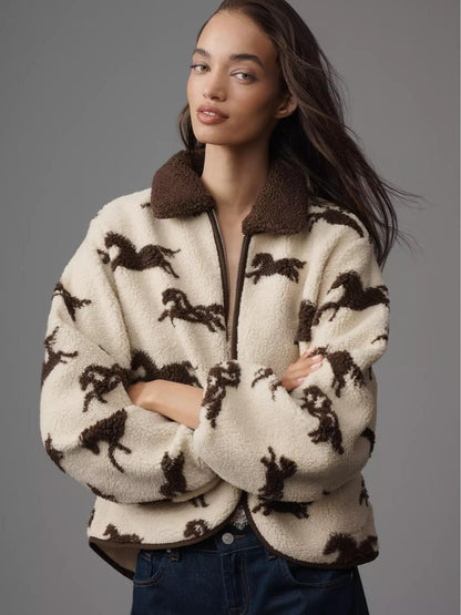 Liah™ | Chaqueta Sherpa Western Charm