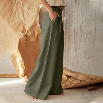 Pantalón vintage con bolsillos y botones