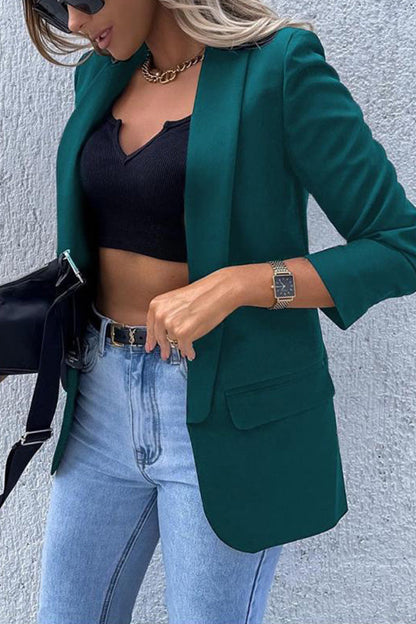 Blazer entallado con estampado sutil