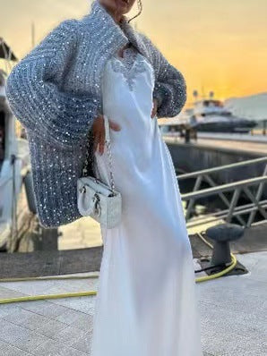 Liora™ | Jersey Lentejuelas Vintage