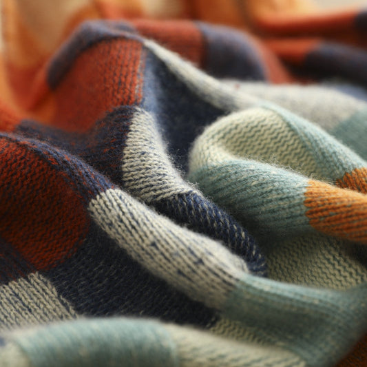 Jersey de cuadros multicolor casual