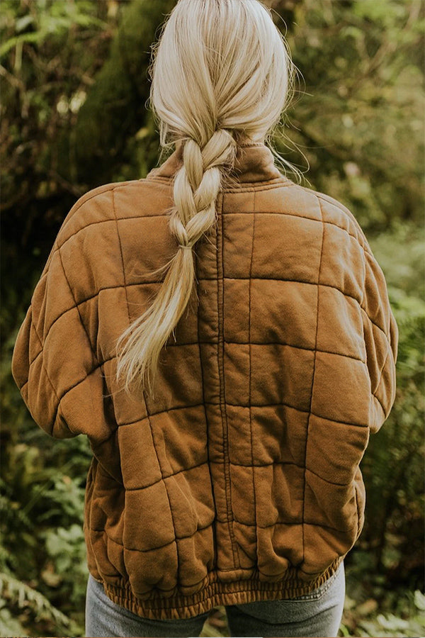 Liora™ Chaqueta acolchada corta con cremallera