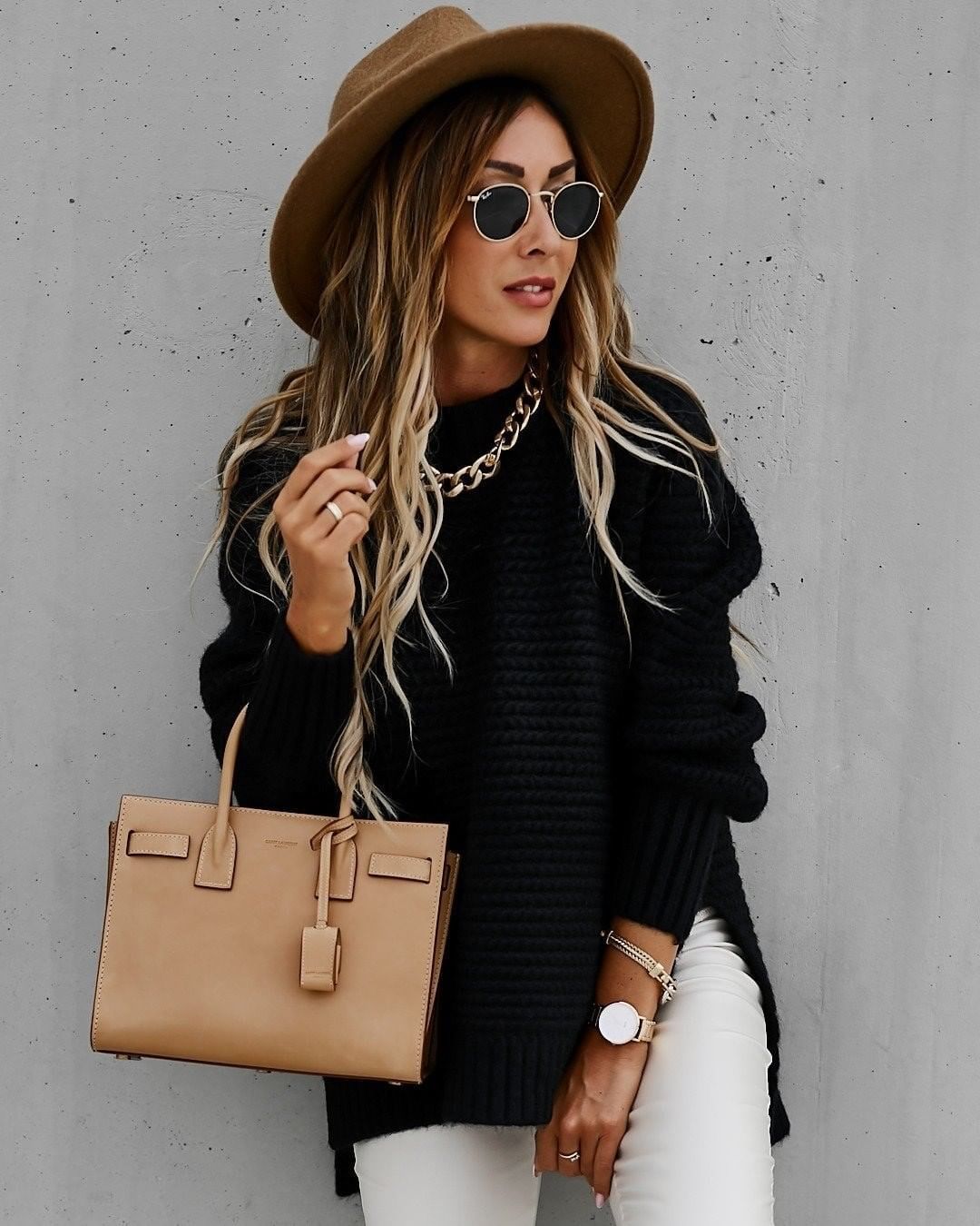 Jersey de punto con aberturas laterales