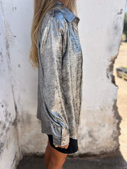 Camisa de ante con solapa